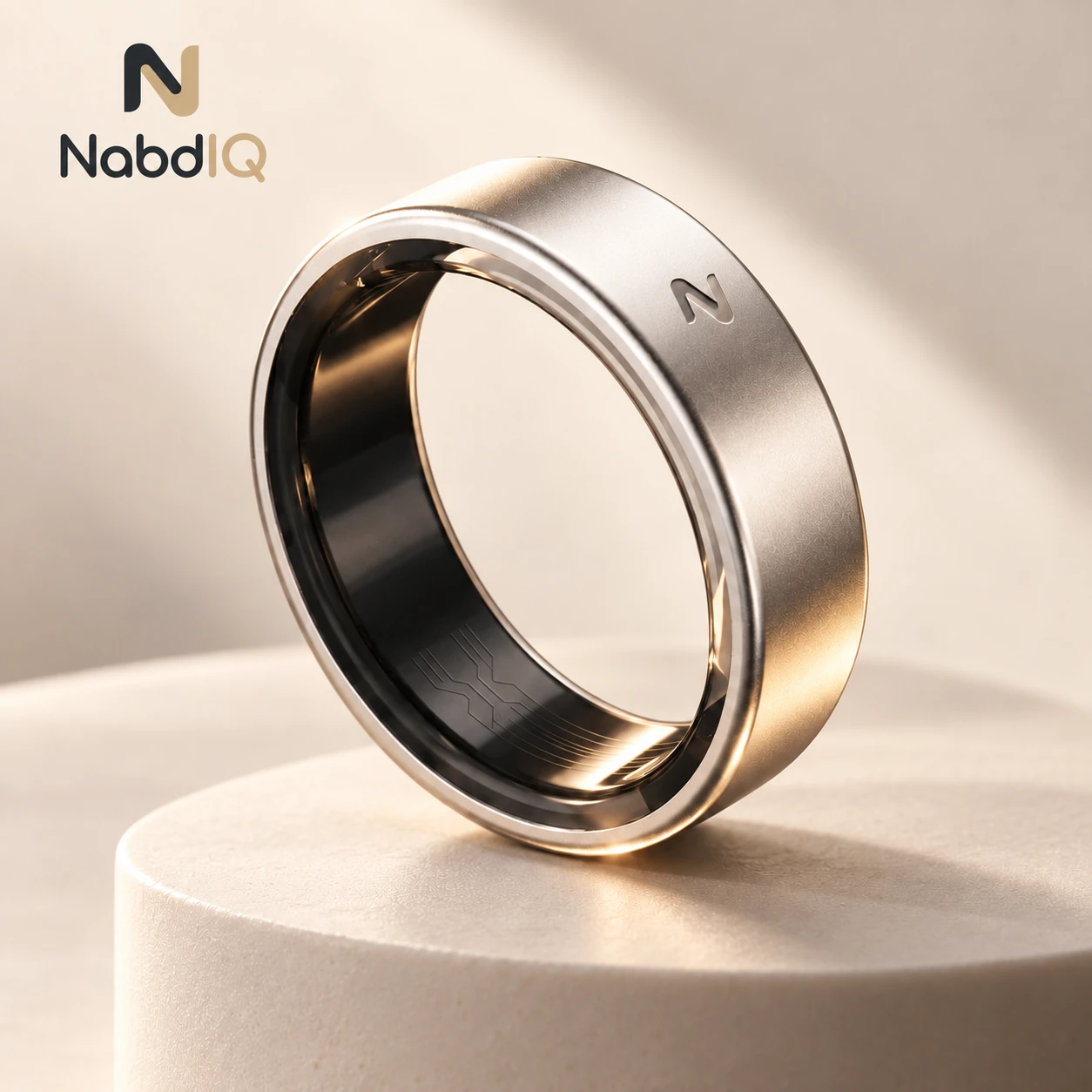 Ring with the NabdIQ branding concept